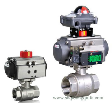 不銹鋼內(nèi)螺紋兩片式氣動球閥