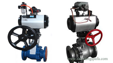 Q641Y氣動(dòng)帶手動(dòng)球閥