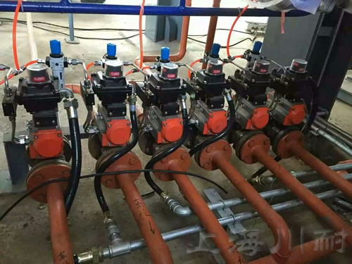 氣動球閥按照現場
